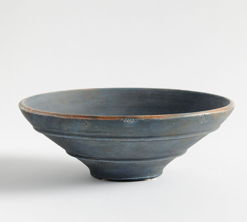 Artisan Ceramic Bowl, Indigo | Pottery Barn (US)