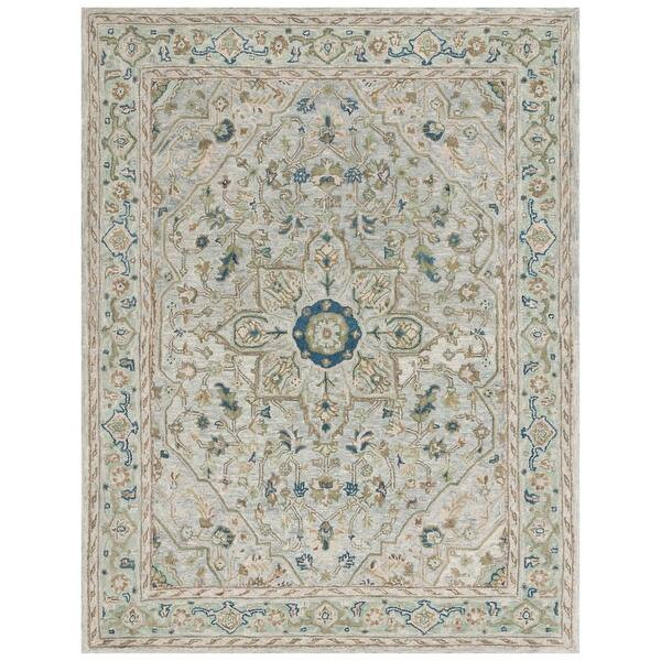 SAFAVIEH Handmade Heritage Kirilka Traditional Wool Rug - 10' x 14' - Green/Ivory | Bed Bath & Beyond