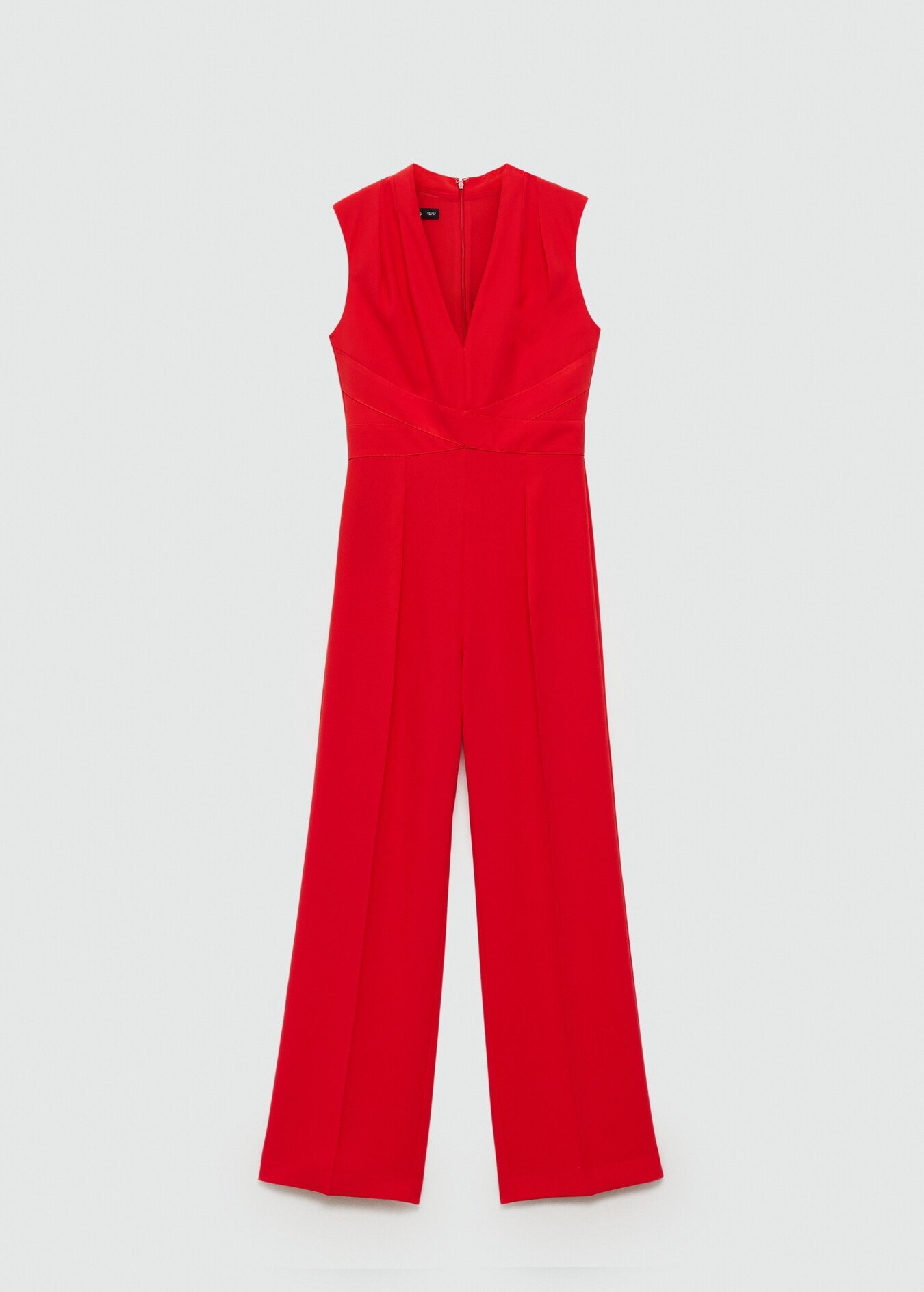 Long jumpsuit with crossover detail | Mango (US/MX/AU)