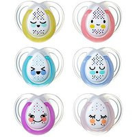 Tommee Tippee Nighttime Soother, 0-6 Months, 2 Pack of Glow in the Dark | Boots.com