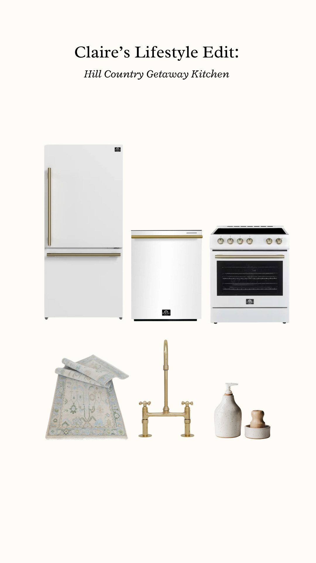 We often get asked for the kitchen details of our Hill Country Getaway project...so we decided to share the pieces that brought this beautiful space to life with y’all! #ClaireZinneckerDesign #ATXInteriorDesign 

 #LTKHome