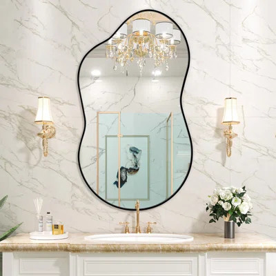 Ivy Bronx Nadara Asymmetrical Metal Wall Mirror & Reviews | Wayfair | Wayfair North America