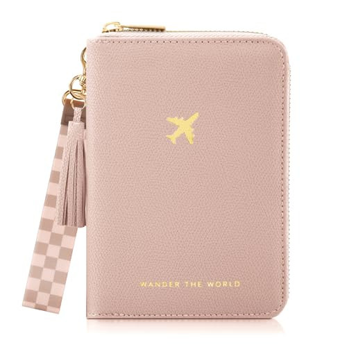 Beautiful Passport Holder for Travel with Wristlet Strap - All-in-One Wallet for Women with Card Slots and Tassel Keychain - Perfect Case to Keep Your Travel Documents Organized & Safe | Amazon (US)