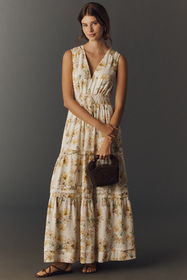 Somerset Linen Sleeveless Maxi Dress | Anthropologie (US)