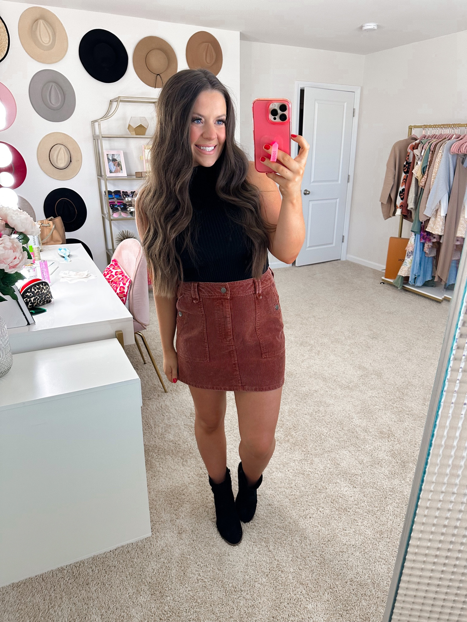 Fall transitional outfit! Size small in the top // fits TTS. Wearing a size medium in the skirt - stick with your true size! 

Fall outfit, fall style, fall dress, fall fashion, fall transition outfit, fall booties, fall dresses, petite style, Pinterest style, fall outfit inspo, date night style, date night fashion, fall transition outfit, corduroy skirt, mock neck top, mock neck sweater, fall booties, booties, fall transitional outfit

#LTKstyletip #LTKSeasonal #LTKshoecrush