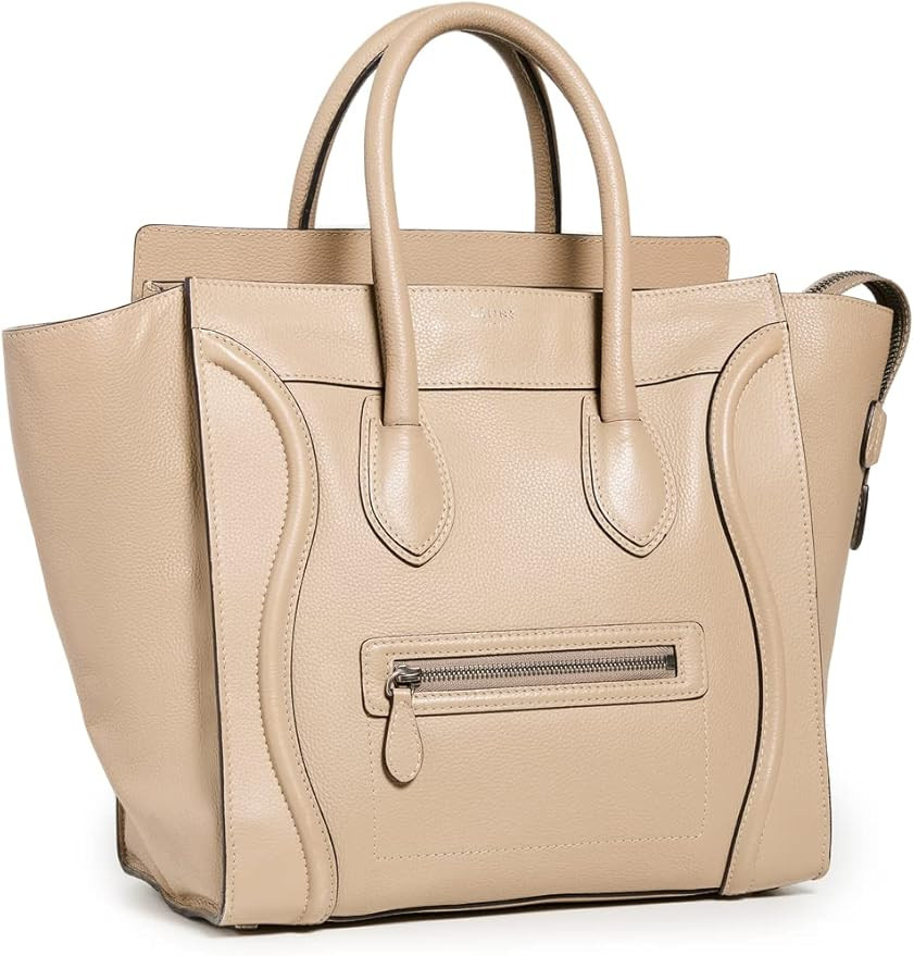 Celine Women's Pre-Loved Mini Luggage, Neutral, Tan, One Size | Amazon (US)