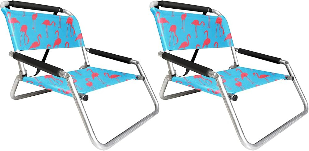 Neso Beach Chairs 2 Pack | Water Resistant with Shoulder Strap and Slip Pocket | Folds Thin | Amazon (US)