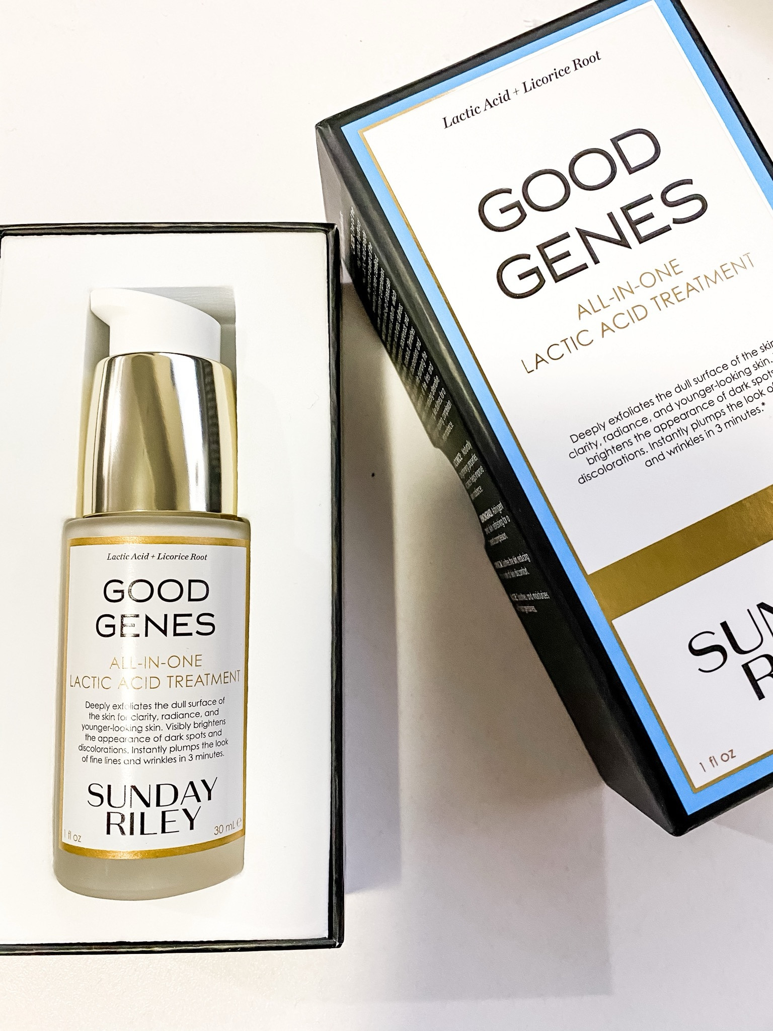 Reminder that now is the time to prep your skin ahead of spring and summer. I have the Good Genes all-in-one lactic acid treatment that I first used a year or two ago! 

This serum can be used by morning or evening towards the beginning of your skincare routine. For all skin types: apply 1-2 pumps to clean, dry skin, day or night, as a leave on treatment. 

#LTKbeauty #LTKSeasonal #LTKSpringSale