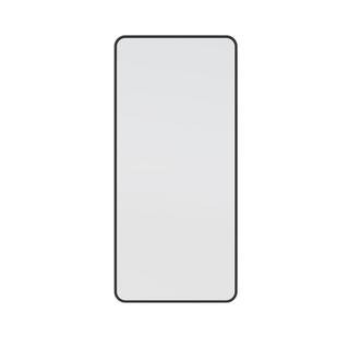 Glass Warehouse 22 in. W x 48 in. H Stainless Steel Framed Radius Corner Bathroom Vanity Mirror i... | The Home Depot
