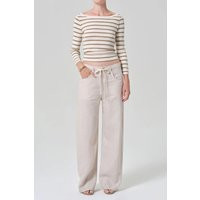 Brynn Drawstring Linen Trouser Pale Stone | Size: 29 | Color: Pale Stone | Curio