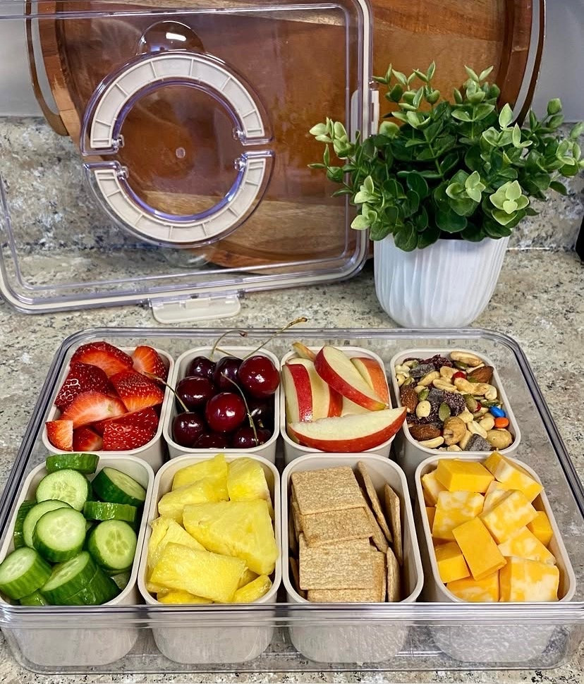 Snack Box Container with lids! 
Perfect for the beach, camping, ballgames or parties!

#LTKfoodie