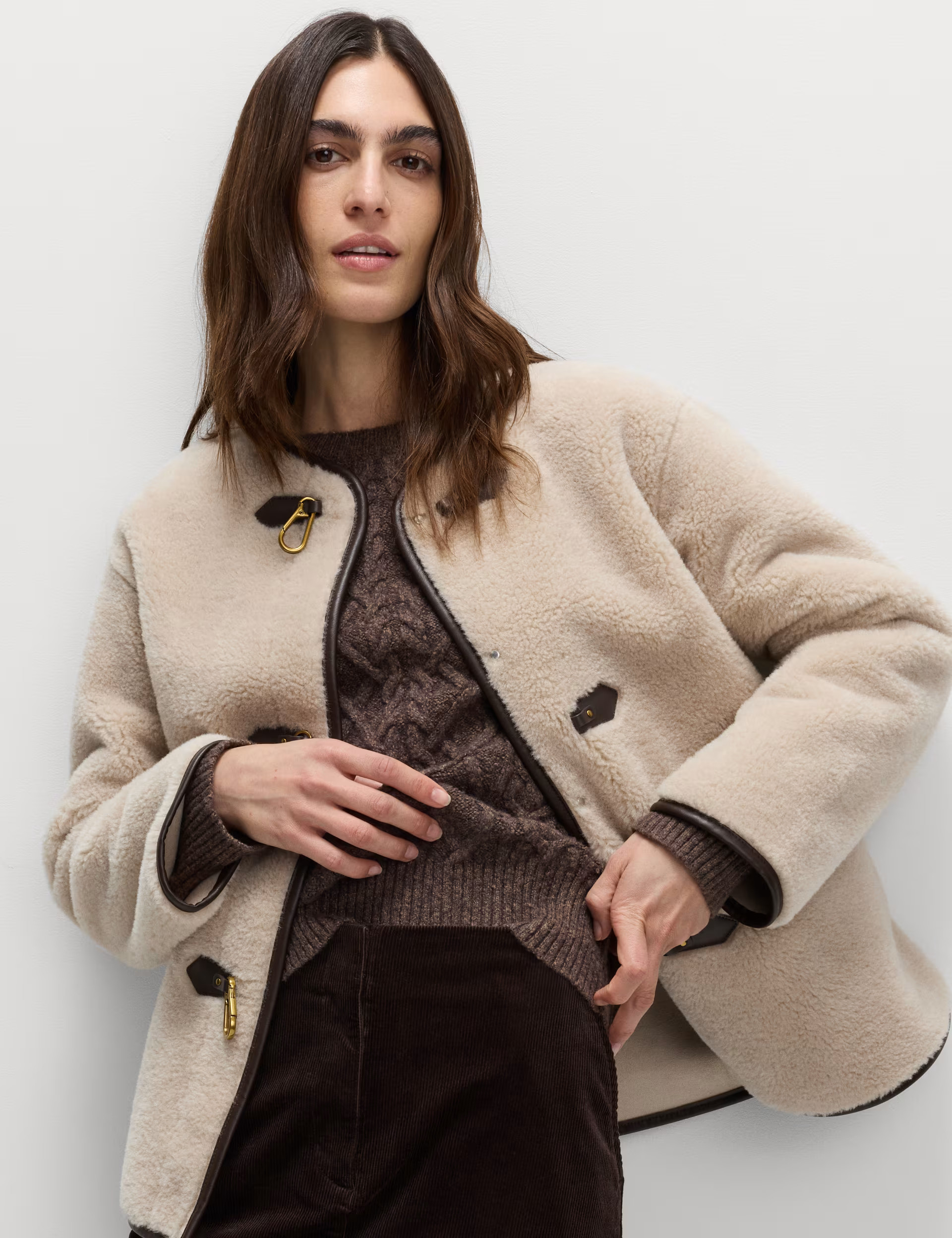 Faux Fur Buckle Trim Coat | Marks & Spencer (UK)