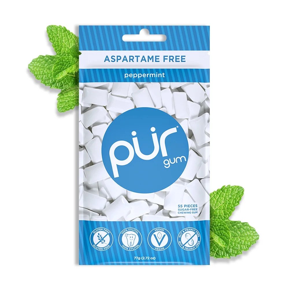 PUR Gum, Sugar Free, 100% Xylitol, Vegan, Aspartame Free, Gluten Free & Diabetic Friendly, Natura... | Walmart (US)