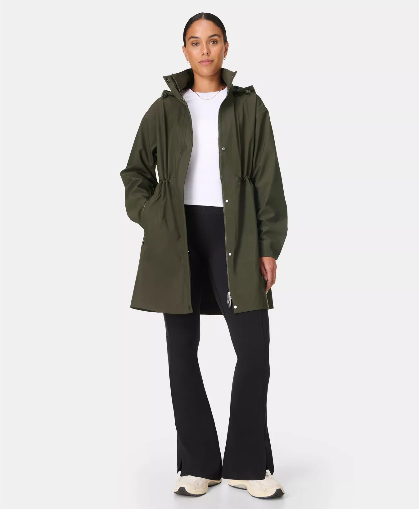 Guide Waterproof Parka  - Nori Green | Women's Jackets + Coats | Sweaty Betty | Sweaty Betty UK