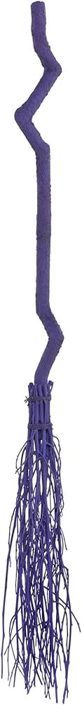 Enchanting Crooked Witch Broom Accessory - 40" Handcrafted Purple Wood, Perfect for Costumes & De... | Amazon (US)