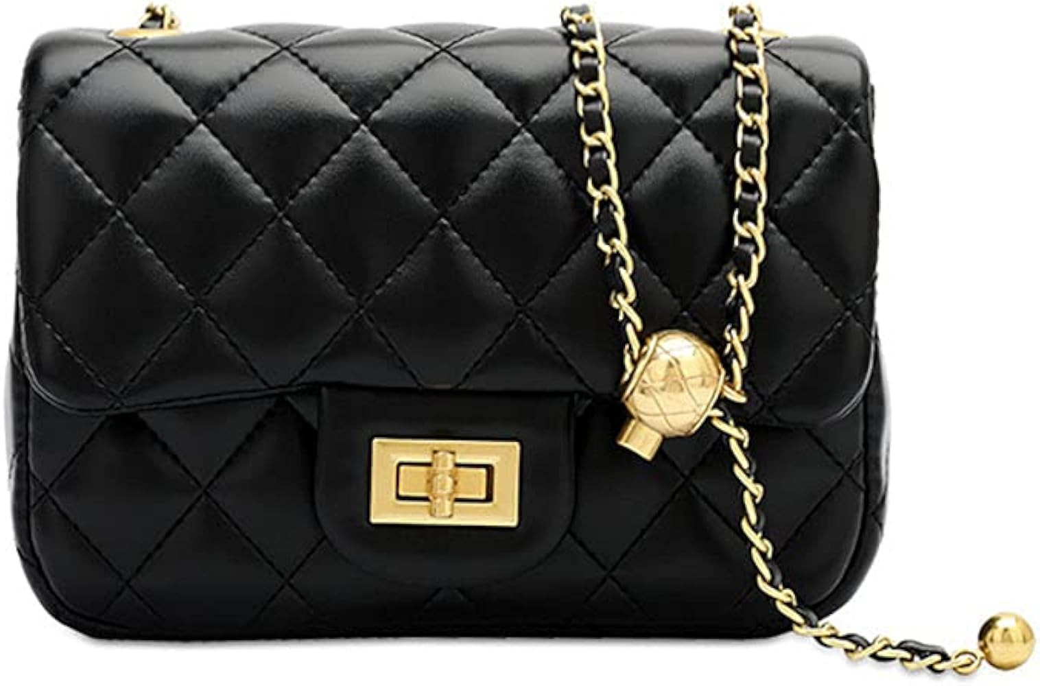 Jopchunm Designer Handbags Small Quilted Purse Crossbody Bag for Women With Chain Strap | Amazon (US)