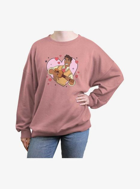 Disney The Princess And The Frog Prince Naveen Heart Lockup Womens Oversized Sweatshirt | BoxLunch