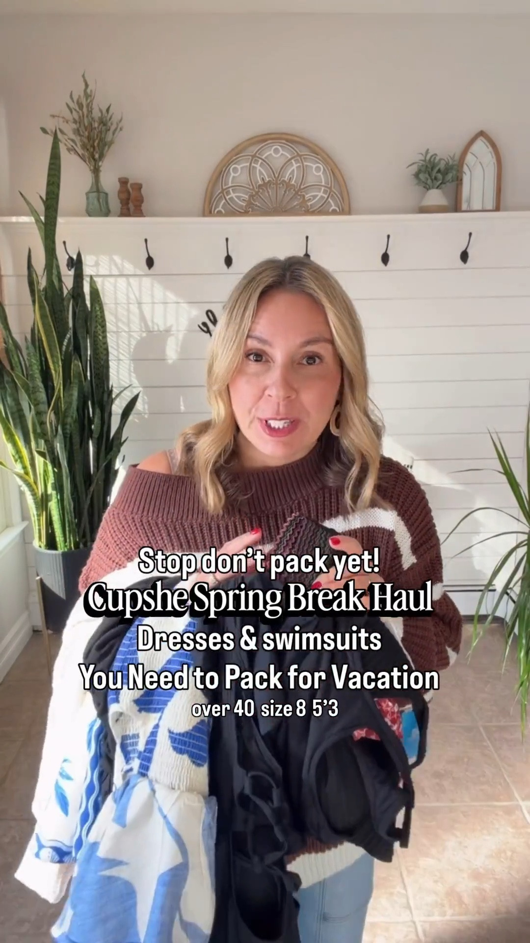 Cupshe vacation outfits beach and swimsuits! Use code: Cup15 for 15% off of $70 or more. I’m wearing a medium in the maxi dresses and swimsuits. All the bathing suits have full coverage bottoms. Believe it or not I got myself into 2pc swimsuit, it’s the black one it’s modest but so cute! The black tank is a shapewear tank 🙌🏼 This was such a great haul! Spring break trip, resort wear, vacation outfits beach 

#LTKSaleAlert #LTKTravel #LTKOver40