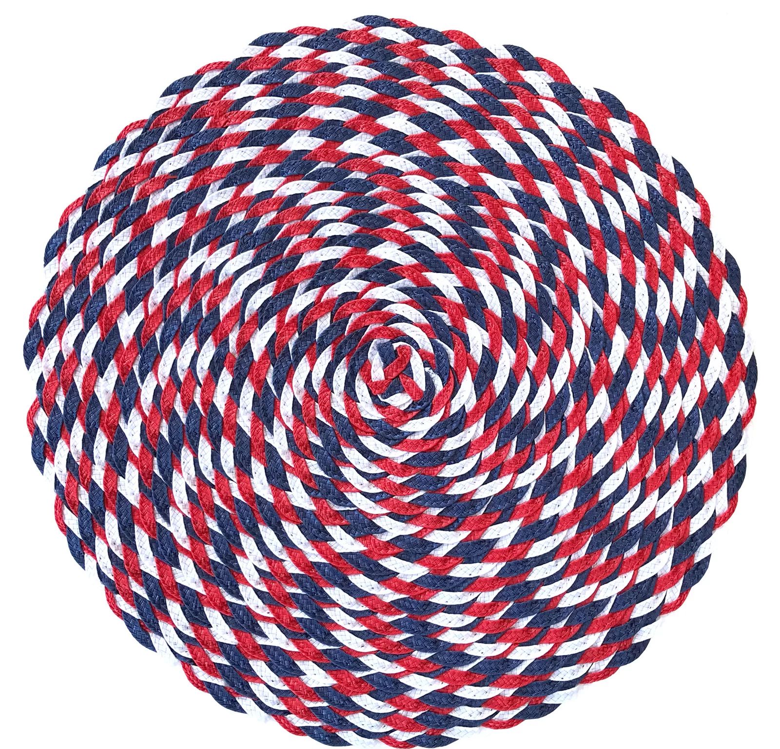 Schexnayder Americana July 4th Round Braided Woven 15" Placemat (Set of 6) | Wayfair North America