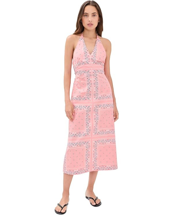 Madewell Women's x Shopbop Smocked Halter Midi Dress | Amazon (US)