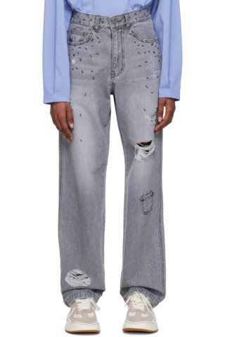 ADER error - Gray Bart Jeans | SSENSE
