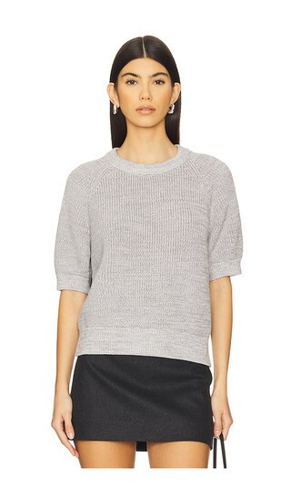 White + Warren Organic Cotton Sweater in Grey Marl. Size M | Revolve Clothing (Global)