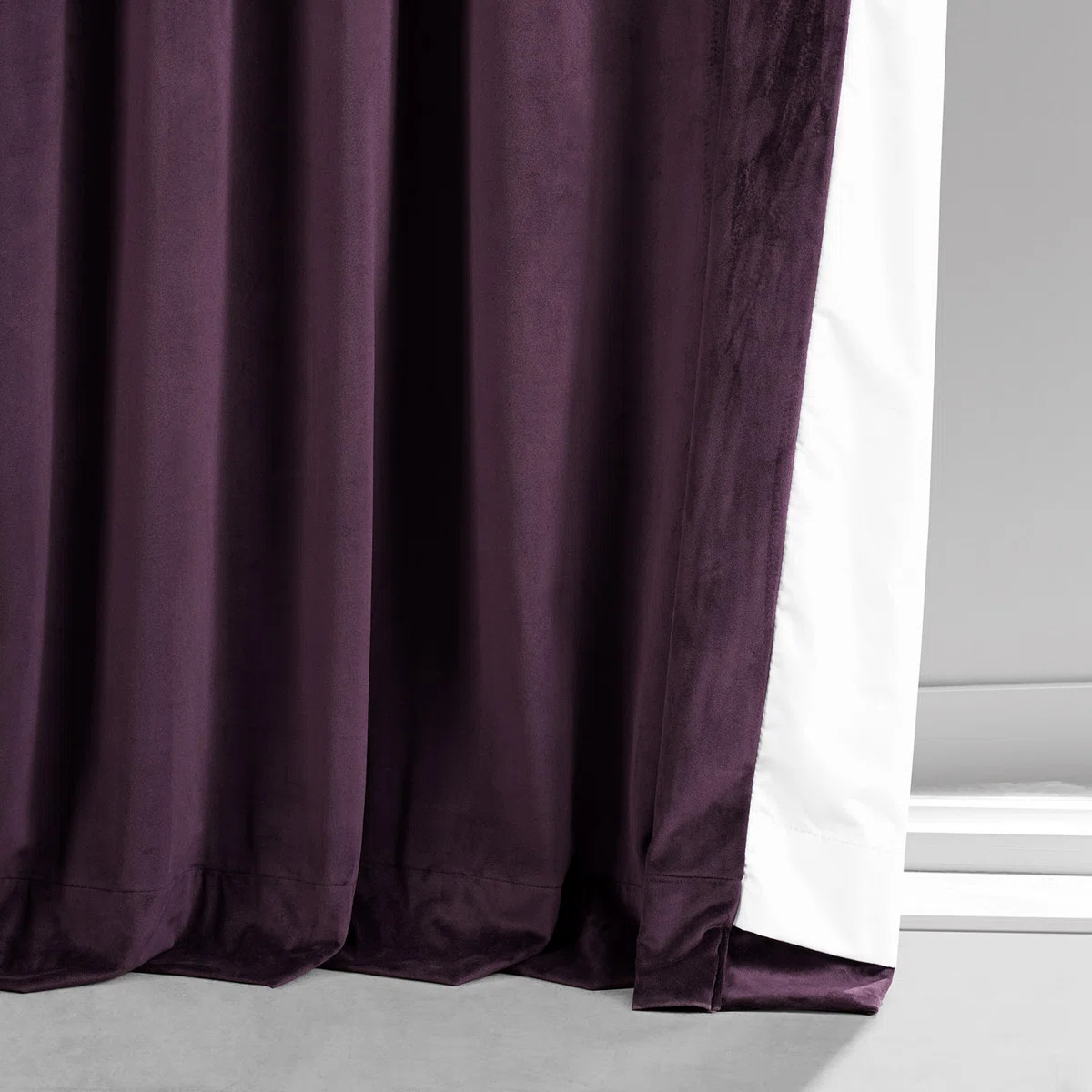 Loria Plush Velvet 100% Blackout Curtains For Bedroom, Living Room - Single Panel | Wayfair North America