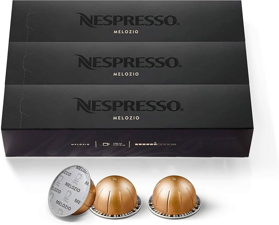 Nespresso Capsules Vertuo, Melozio, Medium Roast Coffee, 30 Count Coffee Pods | Amazon (US)