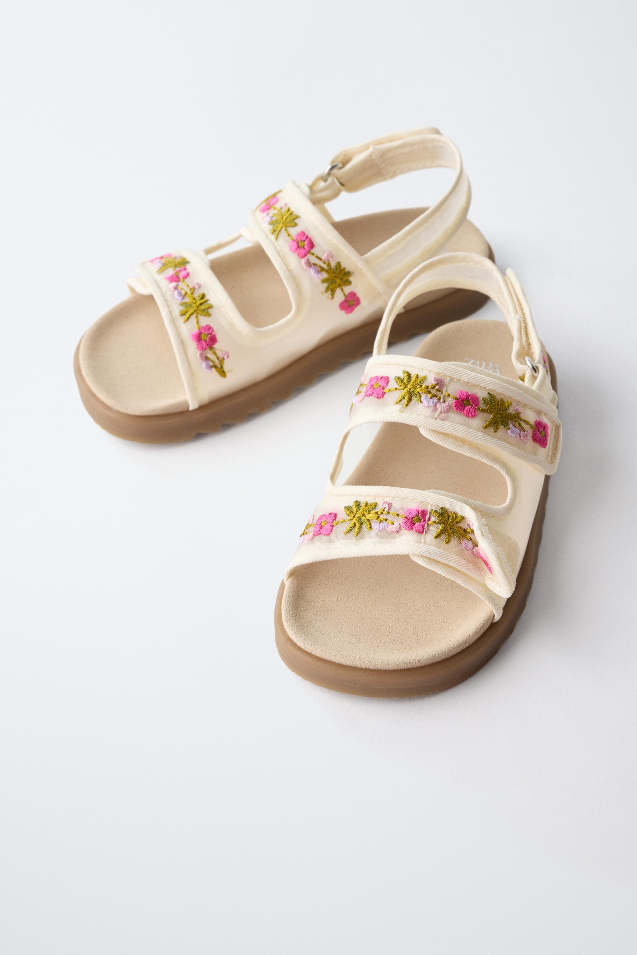EMBROIDERED SANDALS | Zara US