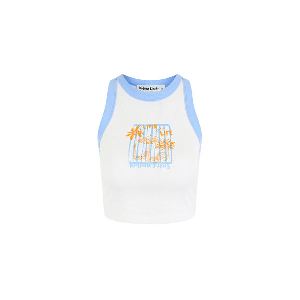 Bind Crop Tank Top - Sunny Daze | Kulani Kinis US