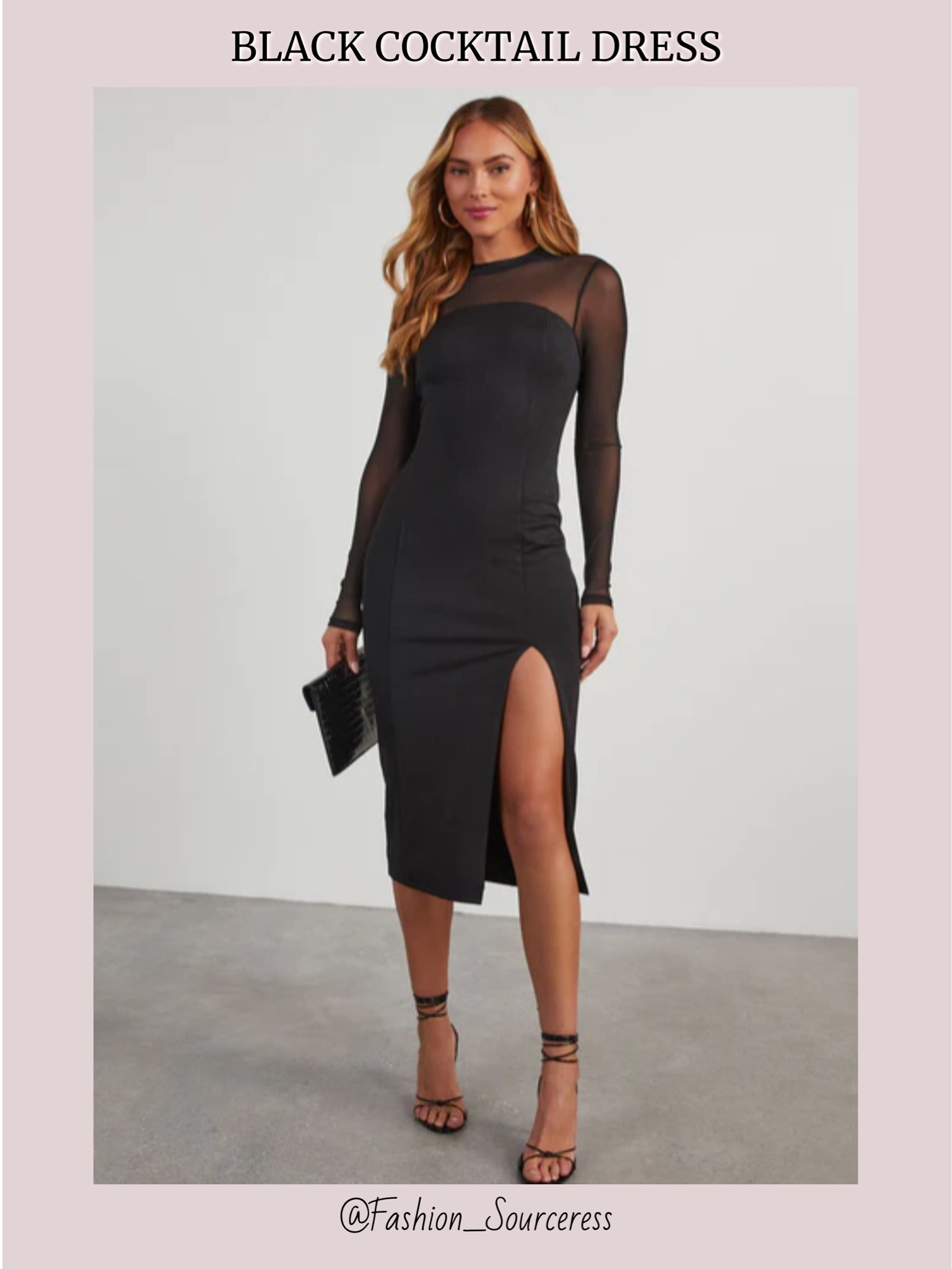 Georgina Mesh Long Sleeve Midi … curated on LTK