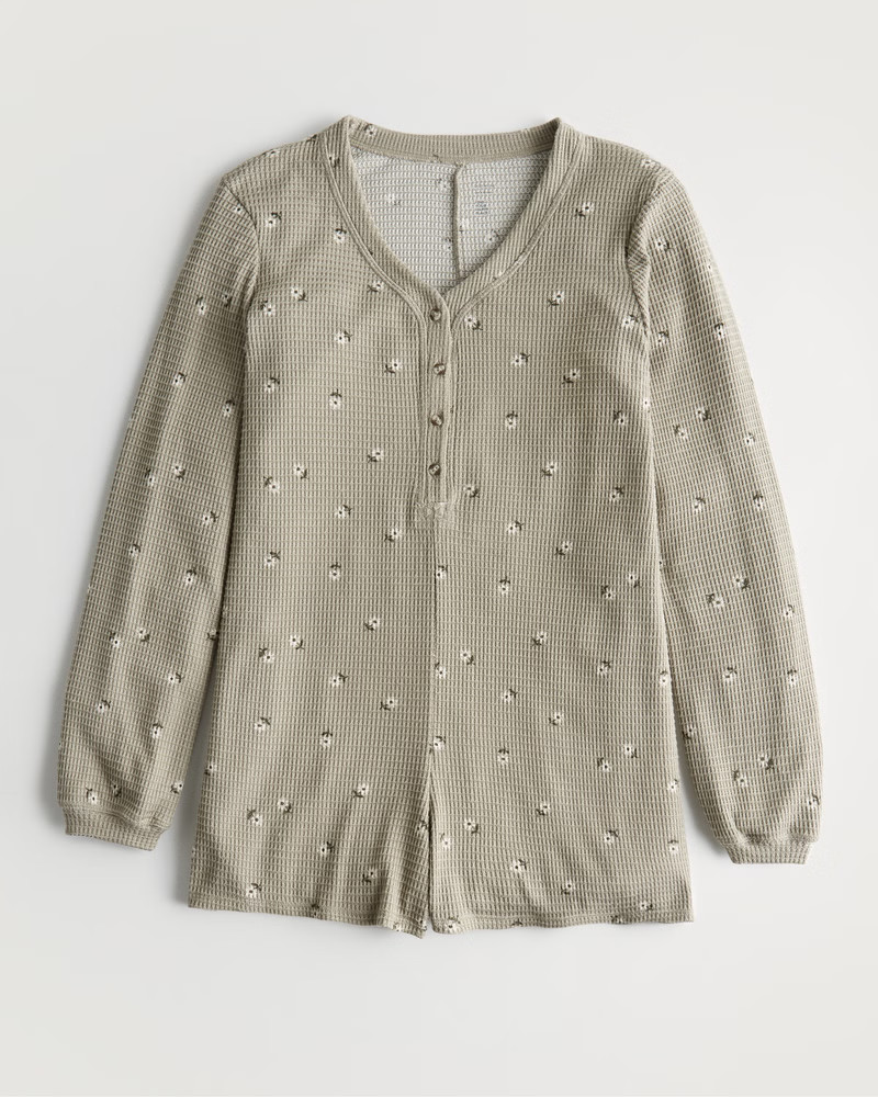 Women's Gilly Hicks Cozy Waffle Romper | Women's | HollisterCo.com | Hollister (UK)