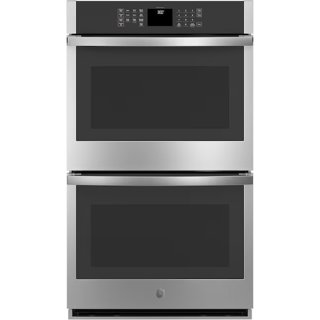GE 30 inch Double Electric Wall Oven Self + Steam Cleaning ( Stainless Steel ) | Lowe's