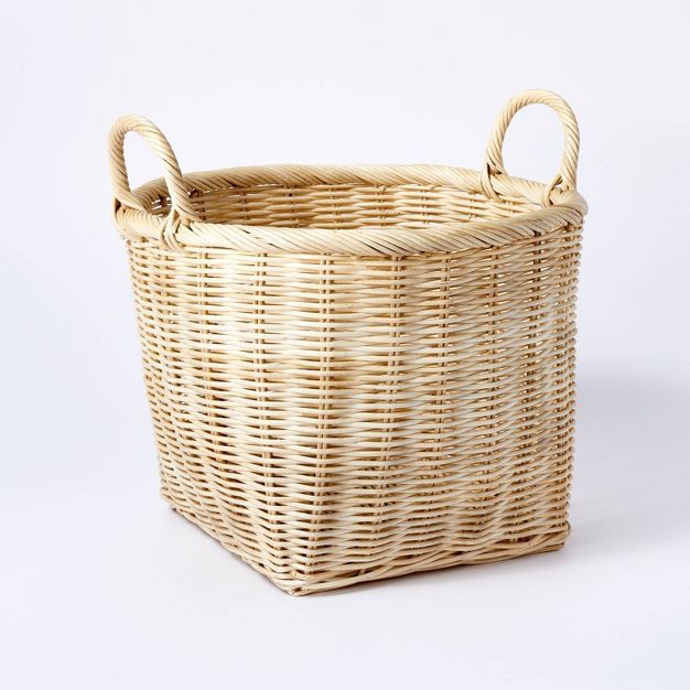 Medium Rattan Basket with Handles - Threshold™ designed with Studio McGee | Target