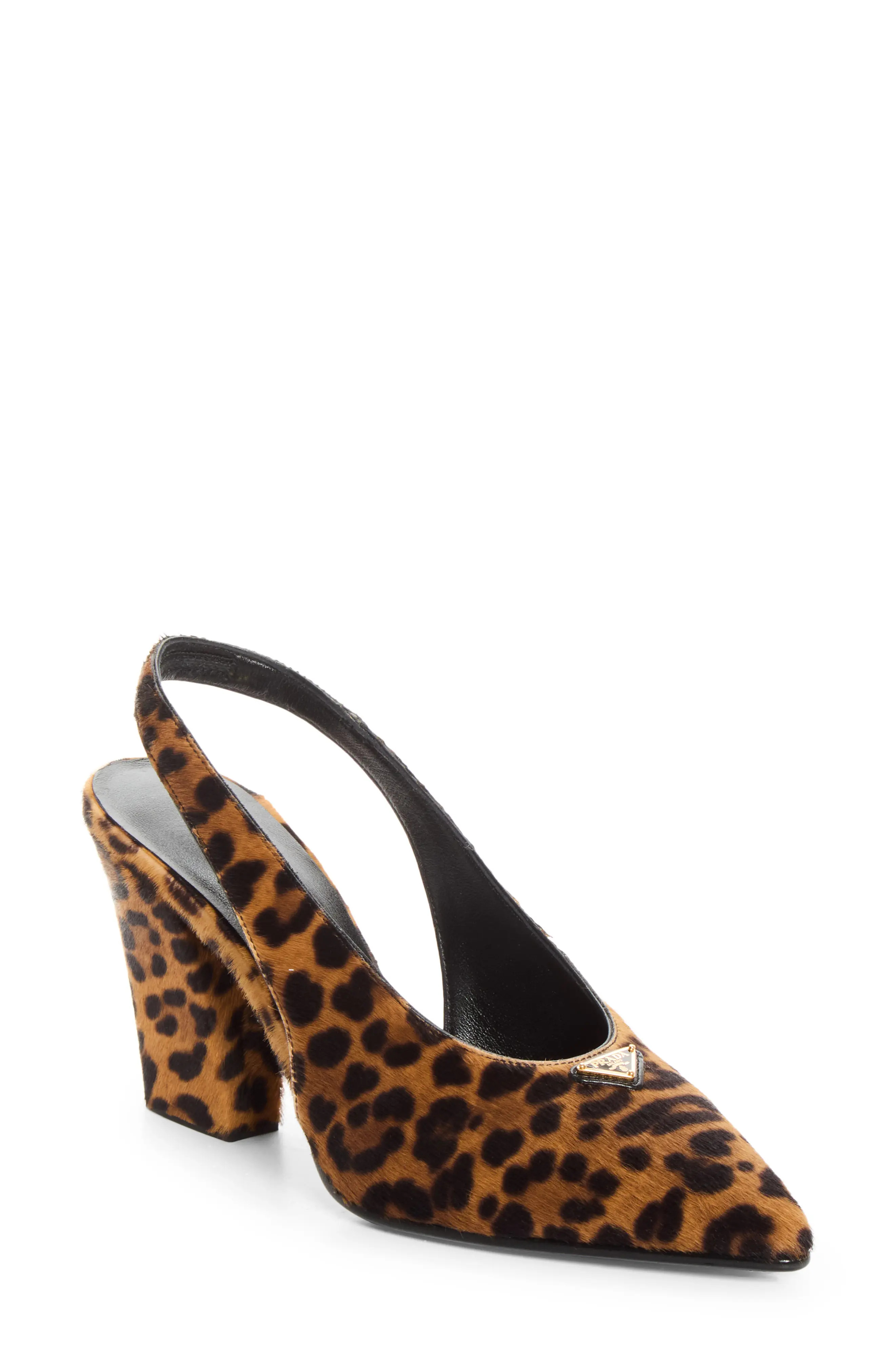 Prada Leopard Print Slingback Pump (Women) | Nordstrom | Nordstrom