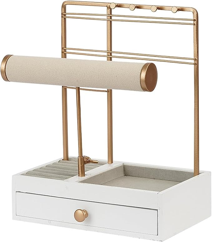 TANG SONG Multi-Functional Drawer Storage Rack Necklace Display Stand Necklace Bracelets Earring ... | Amazon (US)