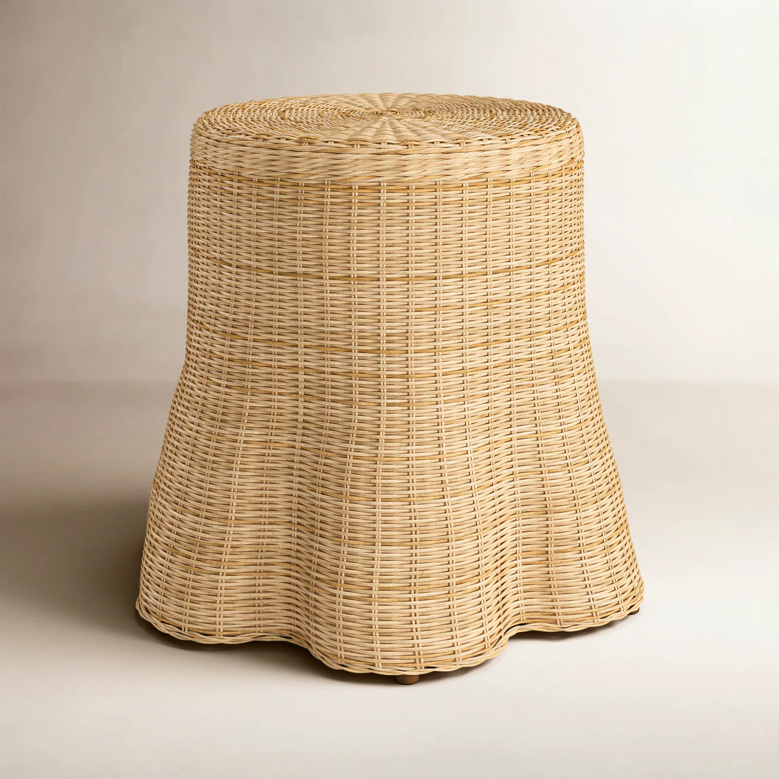 Cabo Woven Rattan End Table | Birch Lane