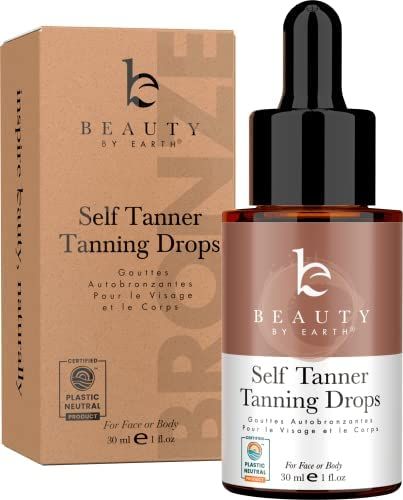 Self Tanning Drops - Self Tanner Drops for Face Tanner, Sunless Tan, Body & Face Self Tanner Drop... | Amazon (US)