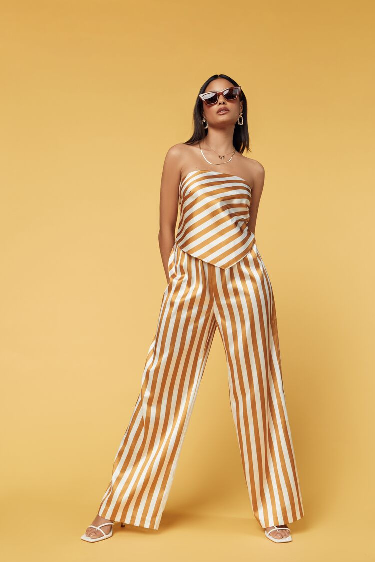 Striped Handkerchief Top & Pants Set | Forever 21 (US)