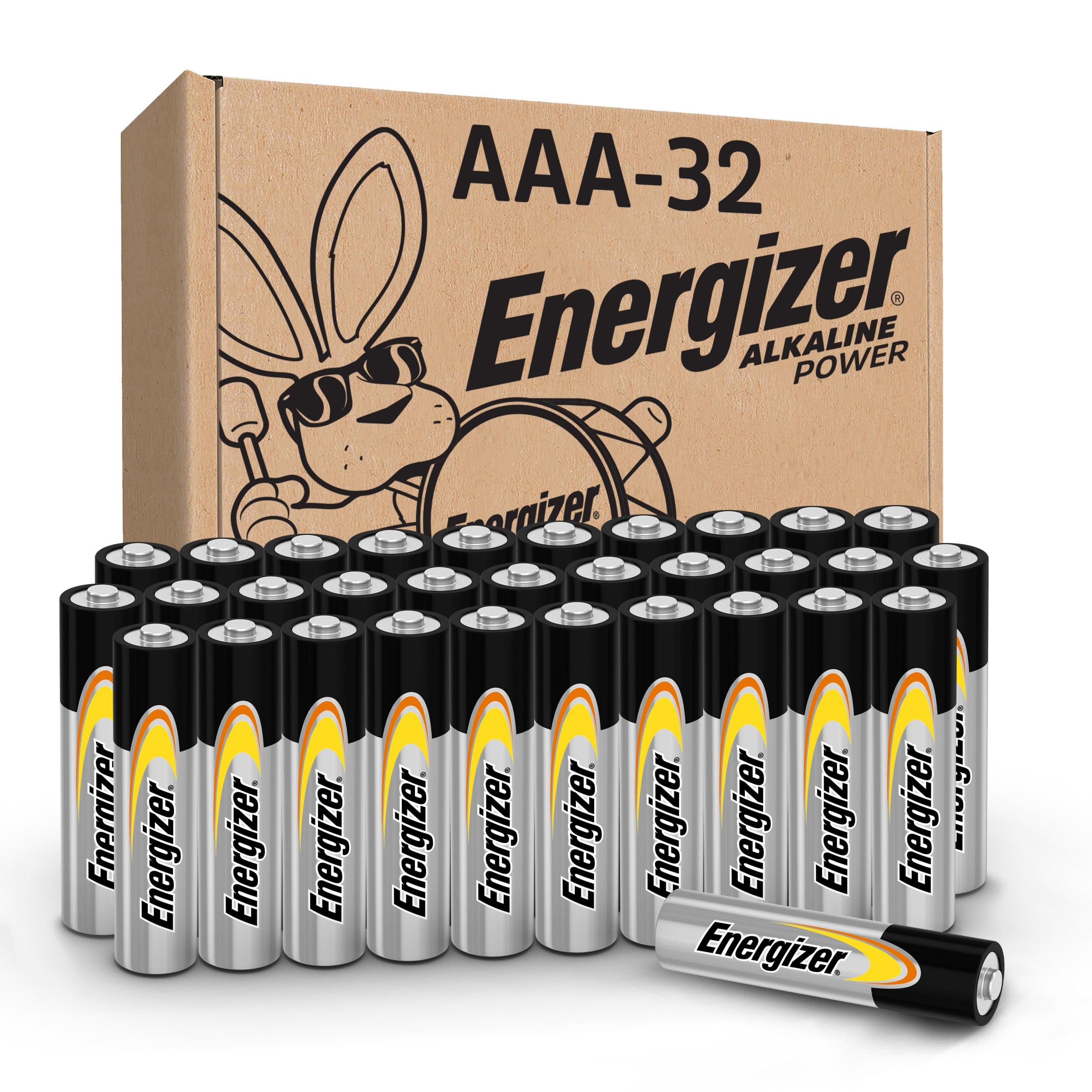 Energizer Alkaline Power AAA Batteries, 32 Count, Long-Lasting Triple A Batteries, Suitable for E... | Amazon (US)