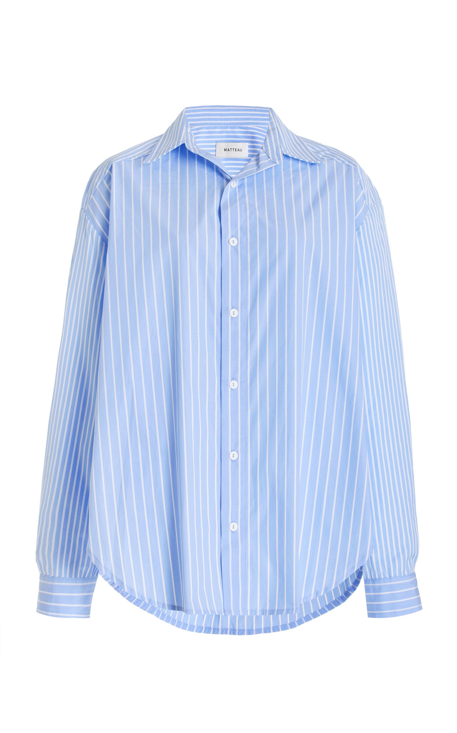 Oversized Striped Cotton Shirt | Moda Operandi (Global)