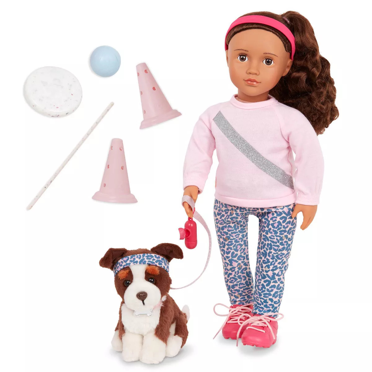 Our Generation Natalia & Nillie 18" Doll & Pet Training Set | Target