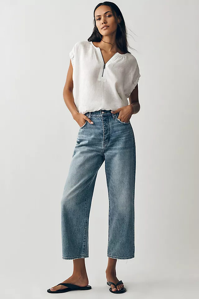 Cassie High Rise Crop Jeans | Anthropologie (US)