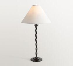 Harper Twisted Metal Table Lamp (24") | Pottery Barn (US)