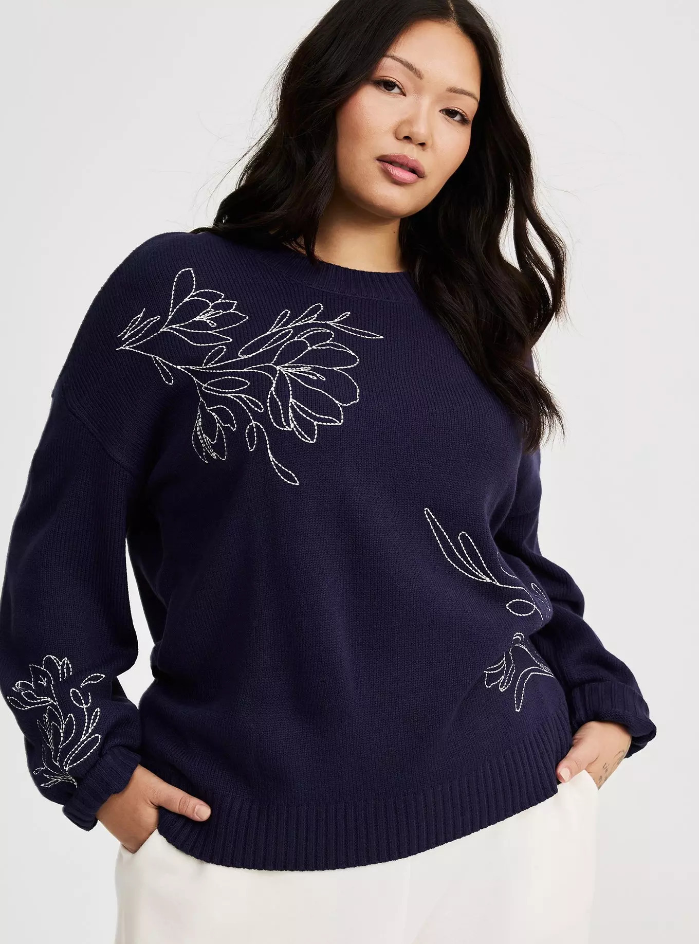 Drop Shoulder Pullover Sweater | Torrid (US & Canada)