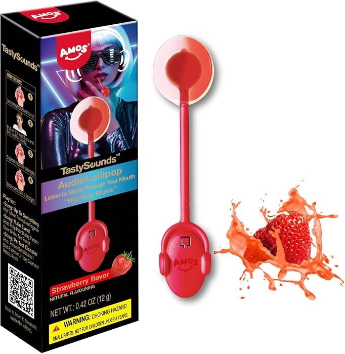 Amos Music Lollipop Candy, Audio Singing Lollipop, Unique Halloween Candy Gift, Individually Wrap... | Amazon (US)