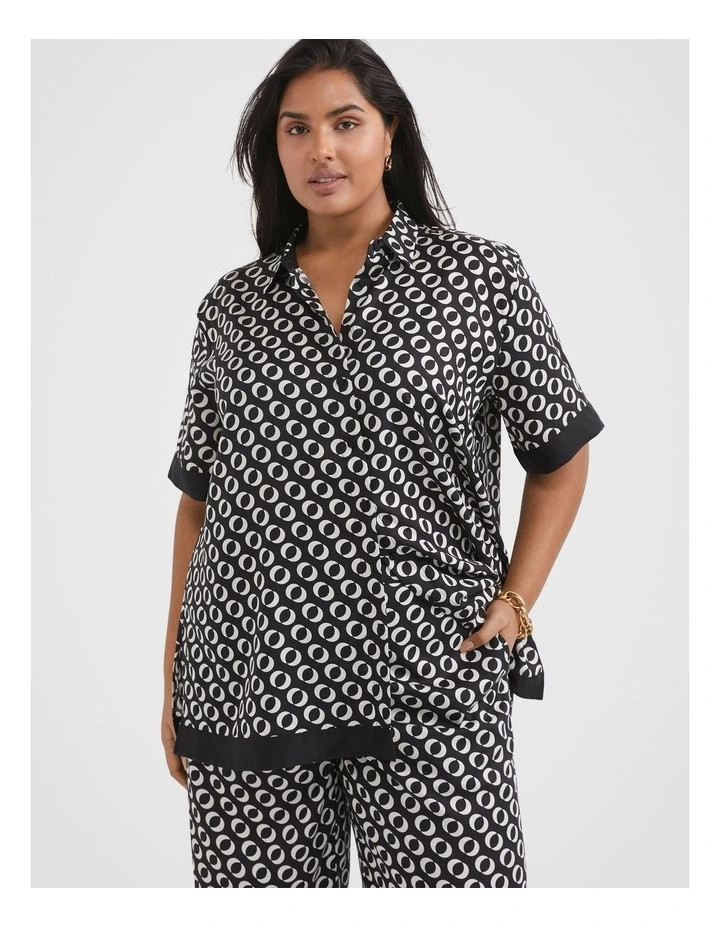 The Silky Print Shirt in Cream | Myer