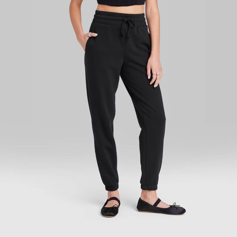 Women's High-Rise Tapered Joggers - Wild Fable™ | Target