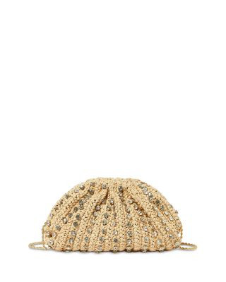 Bailey Embellished Pleated Raffia Clutch | Bloomingdale's (US)