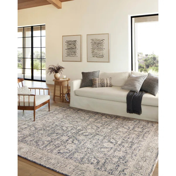 Amber Lewis x Loloi Alie Charcoal / Beige Area Rug | Wayfair North America